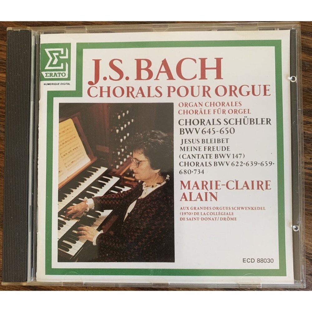 J S Bach Chorales Pour Orgue Chorals Schubler BWV 645 650 CD Organ Import
